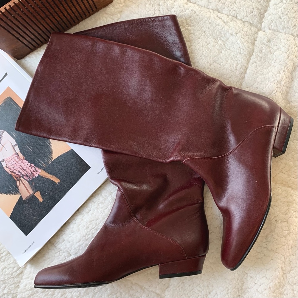 Bally Burgundy Heeled Boots